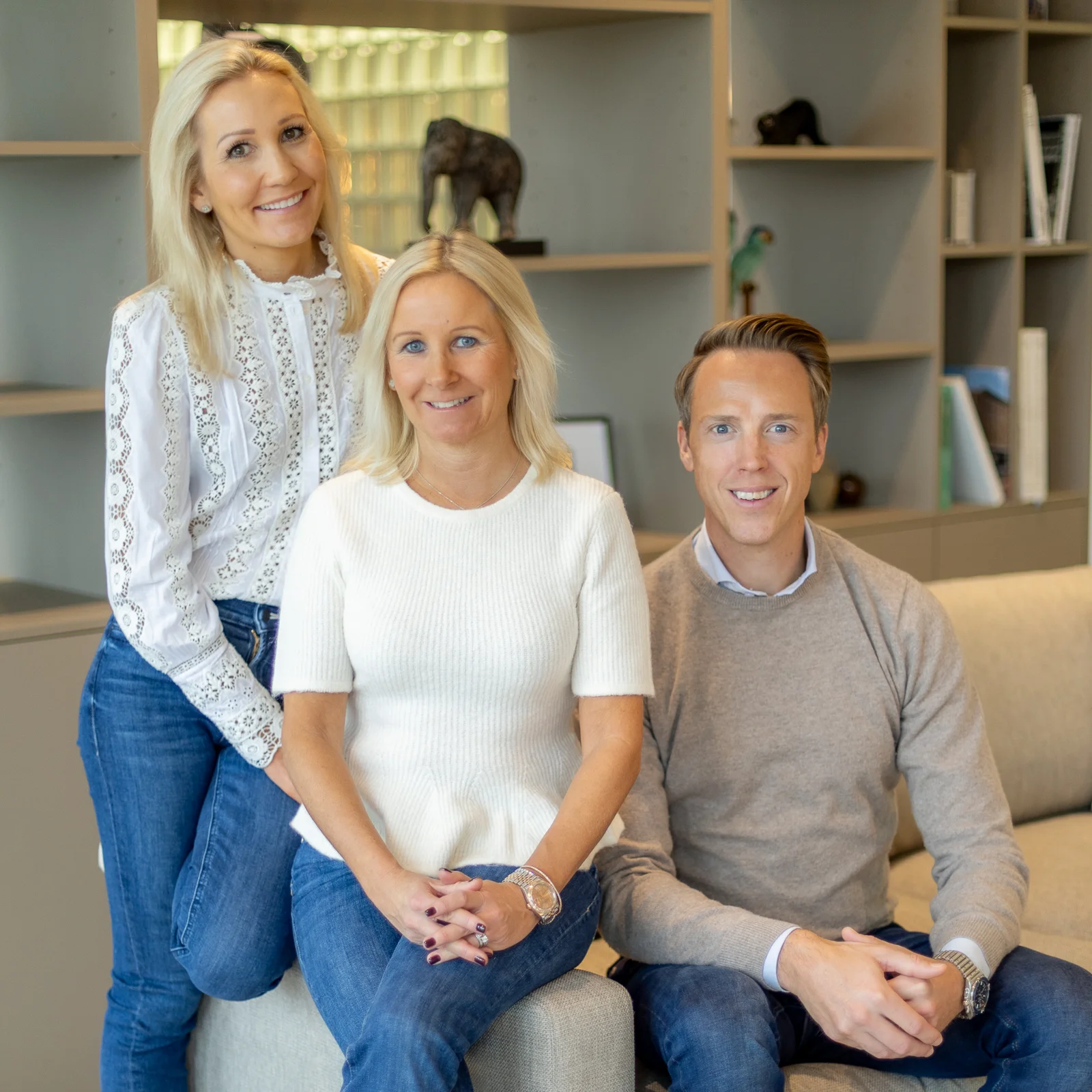 Team portrait of Select Living Interiors, professional interior design studio in Zurich.
